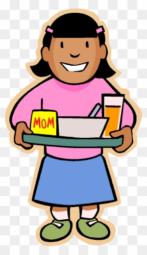 Lunch - Hold Lunch Tray Clipart
