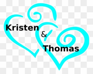 Best Of Two Hearts Clipart Wedding - Blue Wedding Heart Clipart