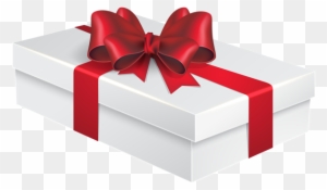 White Gift Box Png Clipart Image - Gift Box Image Png