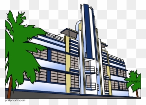 Famous Landmarks Of Florida Miami Art Deco - Art Deco Miami Clipart