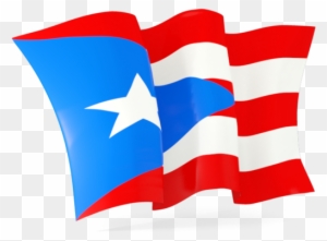 Waving Puerto Rican Flag