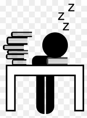 The Crash That Comes Along With All-night Study Sessions - Studying All Night Clipart