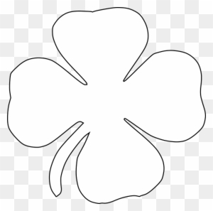 Clover Four-leaf Clover Luck Lucky Shamrock - White Four Leaf Clover Png