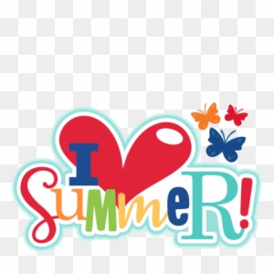 I Heart Summer Title Svg Scrapbook Cut File Cute Clipart - Summer Cute Clip Art