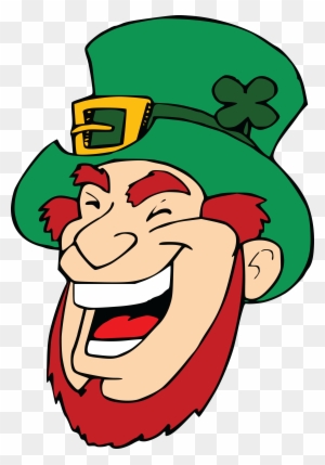 Free Clipart Of A Laughing Leprechaun Face - Leprechaun Face