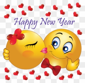 New Year Clipart Emoji - Happy New Year Cute