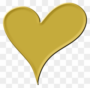 Clipart Heart In Gold - Gold Heart Clip Art