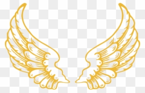 Gold Wings Clip Art - Angel Wings With Halo Gold Wings Clip Art - Angel Wings With Halo