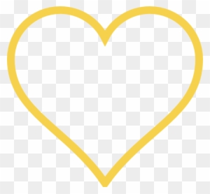 Light Gold Heart Clip Art At Clker - White Heart Outline Transparent
