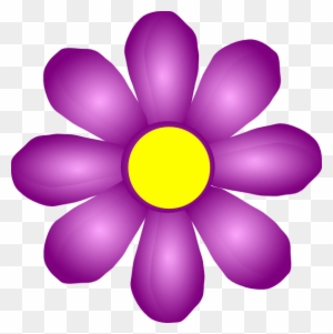 Violet Flowers Clip Art