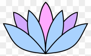 Lavender Flower Clip Art - Easy Draw Lotus Flower
