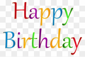 Happy Birthday Transparent Png Clip Art - Happy Birthday Png Text Download