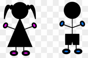 Sign Clipart Toilet - Boy And Girl Silhouette