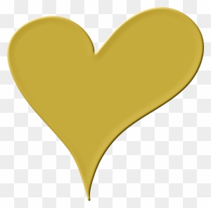 Heart Clipart Gold - Gold Heart Clip Art