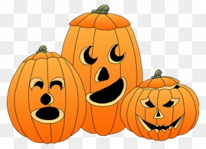 Halloween Clip Art Cute Pumpkin Very Happy Calendar - Jack O Lanterns Clipart