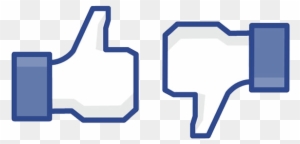 Facebook Like Dislike Clipart - Thumbs Up And Down