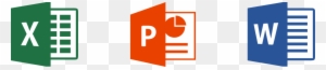 Ms-office, Microsoft Office, Ms Office Course, Advance - Word Excel Powerpoint Icons