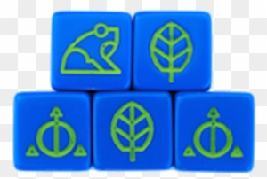 Ashes: Rise Of The Phoenixborn - Blue Natural Dice