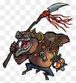 Moblin Artwork - Zelda Wind Waker Enemies - Free Transparent PNG ...