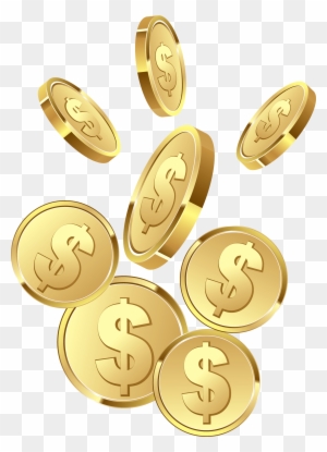 Coin Clipart Transparent - Falling Gold Coin Clipart