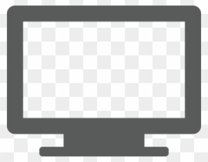 Computer Monitor Symbol Vector Illustration - Computer Screen Clipart