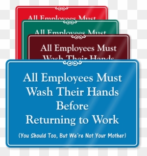 All Employees Wash Hands Before Returning To Work Wall - Keep The Room Clean And Tidy
