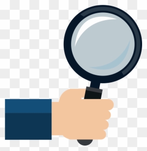Computer Mouse Magnifying Glass Hand Icon - Magnifying Glass With Hand Vector