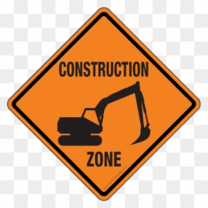 Blank Construction Sign Clipart - Road Work Ahead Sign