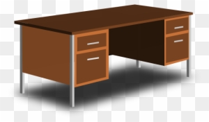 An Office Desk Clip Art At Clker - Office Desk Clip Art
