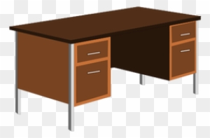 Office Desk Vector Clip Art Public Domain Vectors - Clip Art Office Desk Png