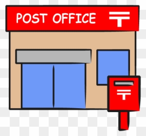 「郵便局」フリーイラスト - Post Office
