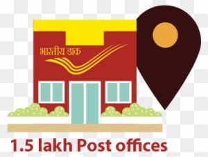 India Post Geo-tags - Indian Post Office Clipart