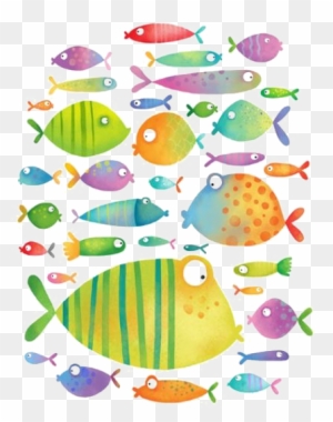 Illustrator Fish Drawing Illustration - Cute Fish Illustration