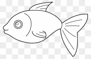 fish black and white clip art