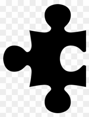 Puzzle Piece Black Shape Vector - Puzzle Shape Vector