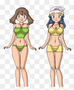 May And Dawn By Absol-90 - May Traje De Baño - Free Transparent PNG Clipart  Images Download