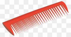 Hair Comb, Red, Barber, Barbering, Tool, Hair - Comb Clipart