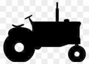 Rusty Farm Tractor Shape - Tractor Silhouette Clip Art
