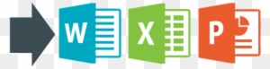 Word Excel Powerpoint Icons - Free Transparent PNG Clipart Images Download