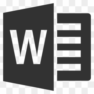 Microsoft Office Suite Training - Microsoft Word Logo Black And White -  Free Transparent PNG Clipart Images Download