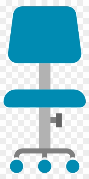 Desk Chair Free Icon - Desk Chair Icon Blue
