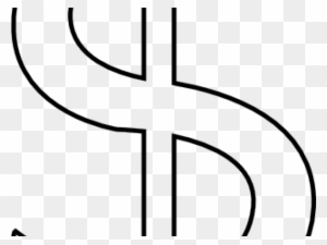 Dollar Sign Outline - Line Art - Free Transparent PNG Clipart Images ...