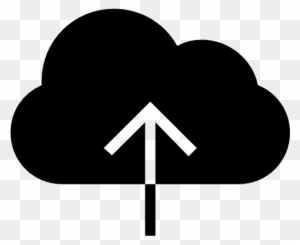 Cloud, Upload, Black, Symbol Icon - Icones Download Png