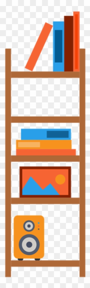 Office Bookshelf Illustration Transparent Png - Bookshelf Png