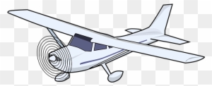 Airplane Plane Aircraft Vehicle Transporta - Cessna Airplane Clipart