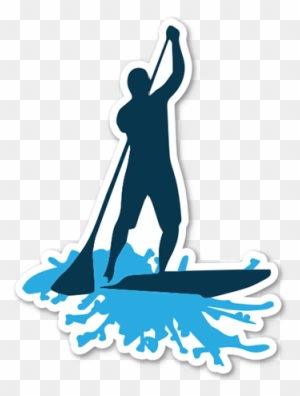 Proudly Designed, Manufactured, And Printed In The - Stand Up Paddle Board Logo