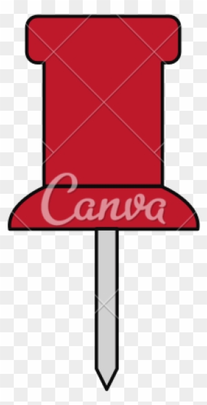 School Push Pin Thumbtack Icon - Drawing Pin