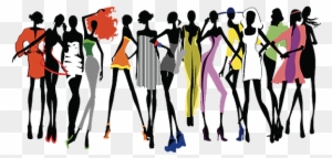 Fashion Show Runway Clip Art - Fashion Show Silhouettes