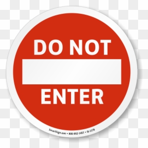 Do Not Enter Iso Sign - Do Not Enter Road Sign