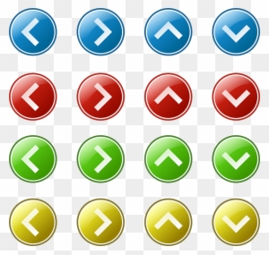 Red, Set, Green, Icon, Left, Right, Blue, Arrow, - Arrow Button